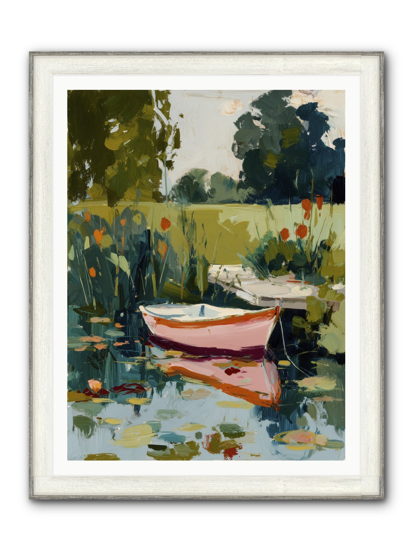 Quiet Adventures Framed Print - Driftwood White 36x48