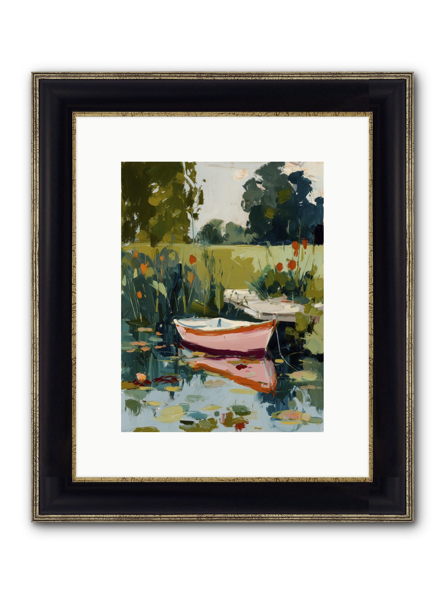 Quiet Adventures Framed Print - Black & Gold 9x12