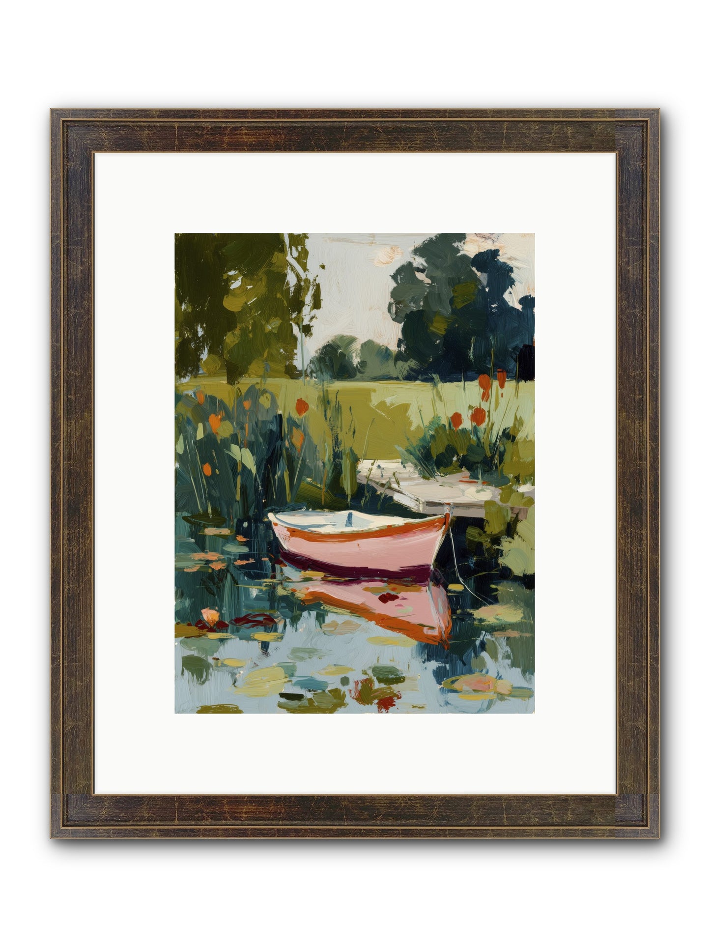 Quiet Adventures Framed Print - Slimwoods Black/Gold 9x12