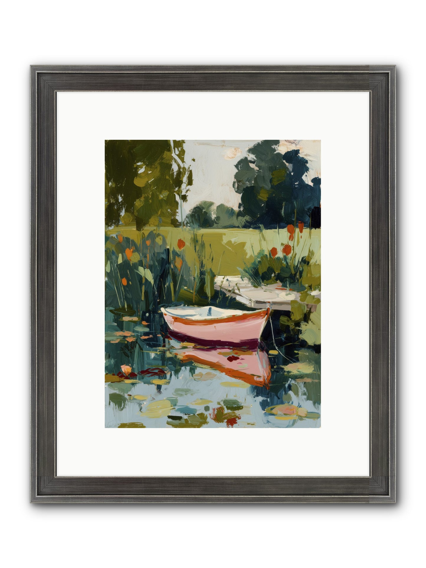 Quiet Adventures Framed Print - Slimwoods Black/Silver 9x12