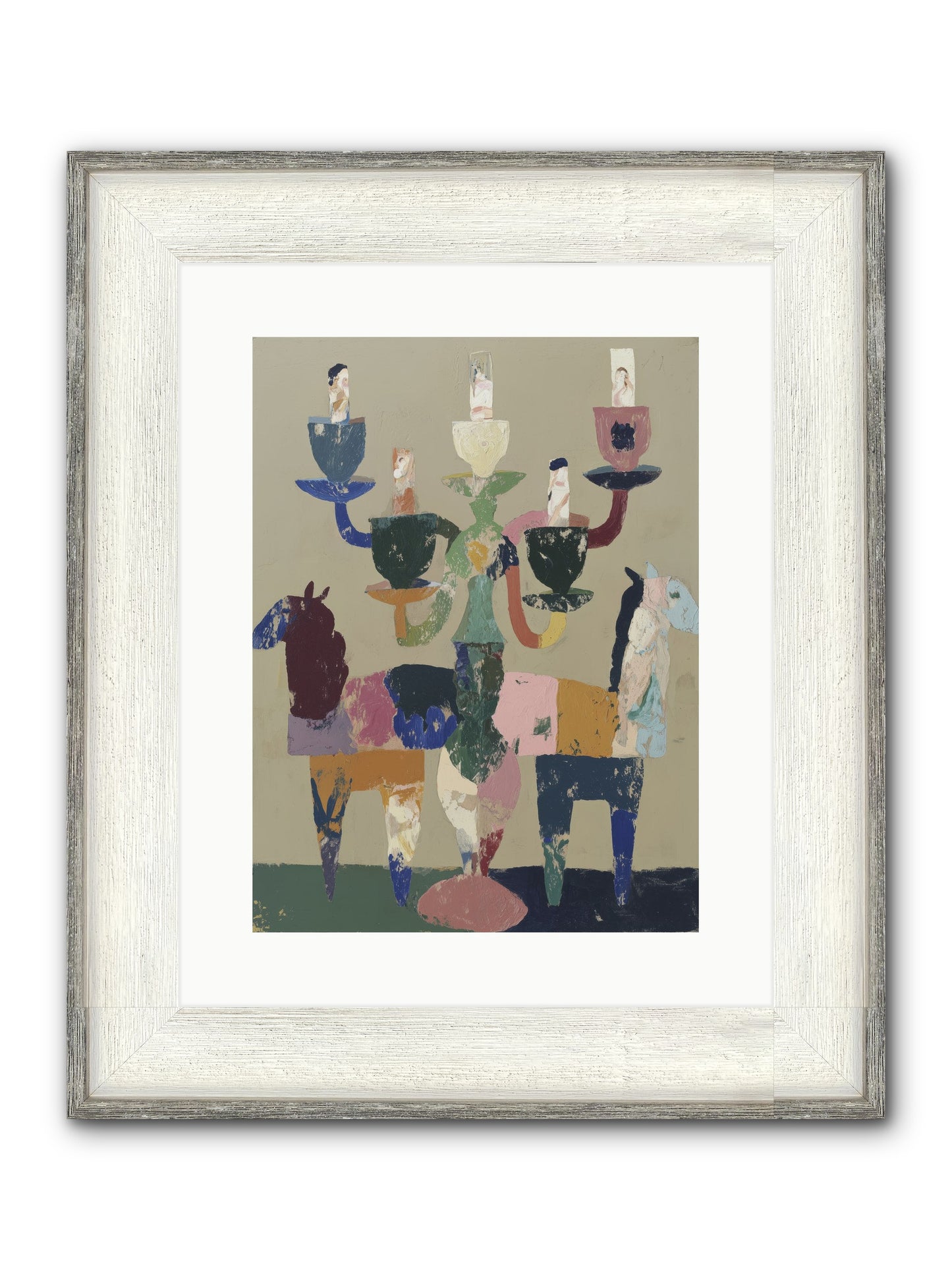 Quiet Carnival Framed Print - Driftwood White 12x16
