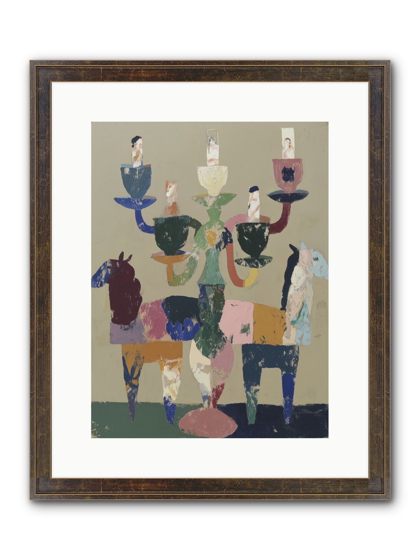 Quiet Carnival Framed Print - Slimwoods Black/Gold 12x16
