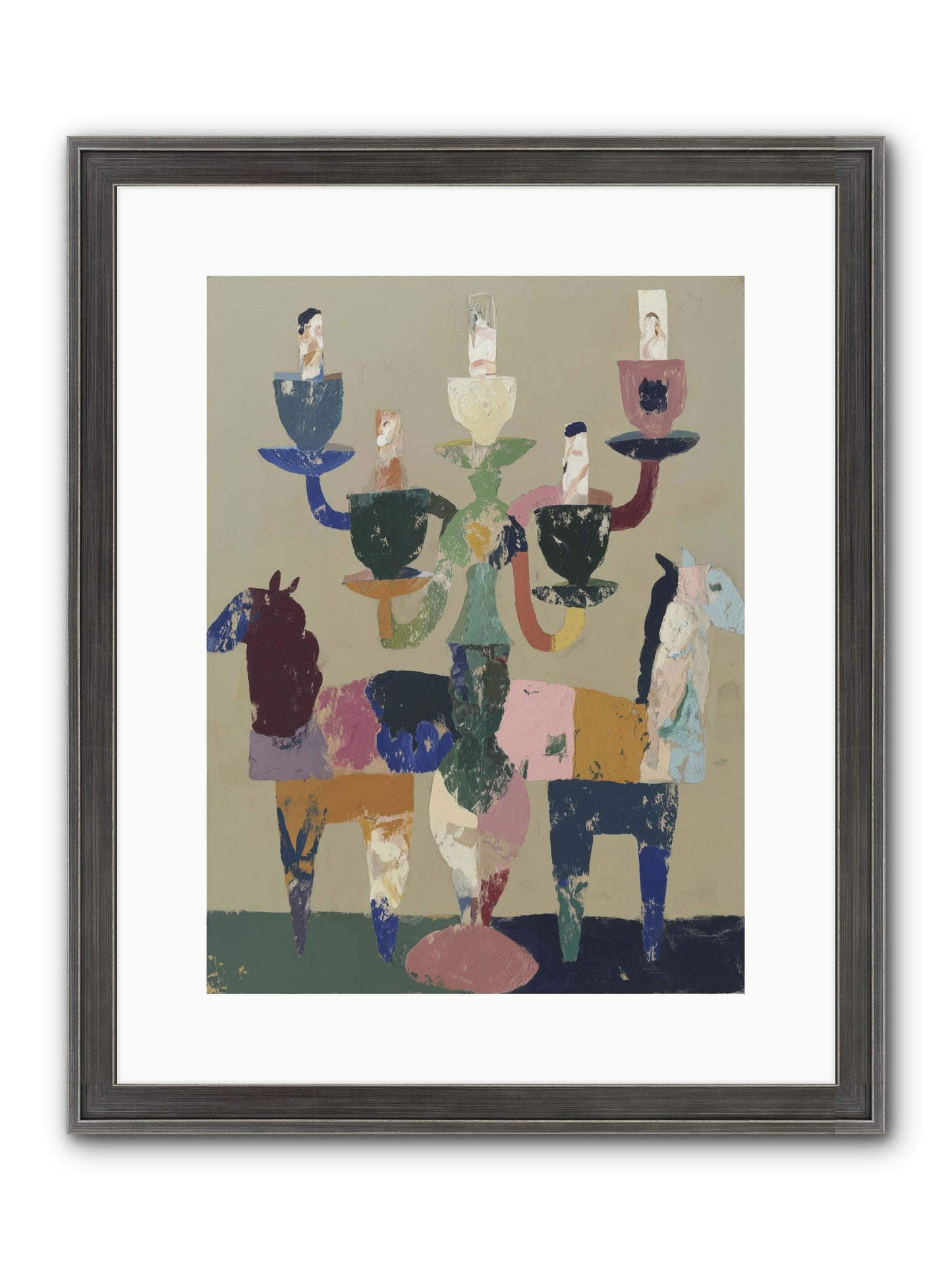 Quiet Carnival Framed Print - Slimwoods Black/Silver 12x16