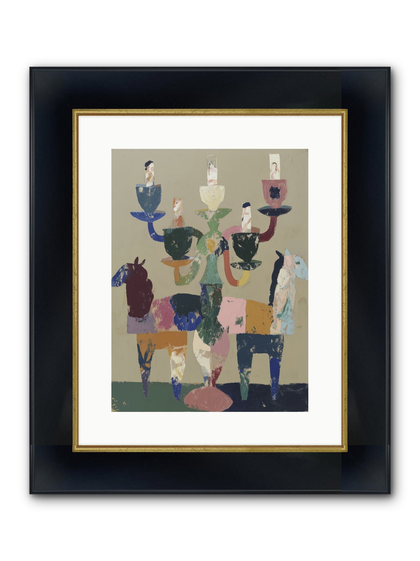 Quiet Carnival Framed Print - Wide Black w/Gold 12x16