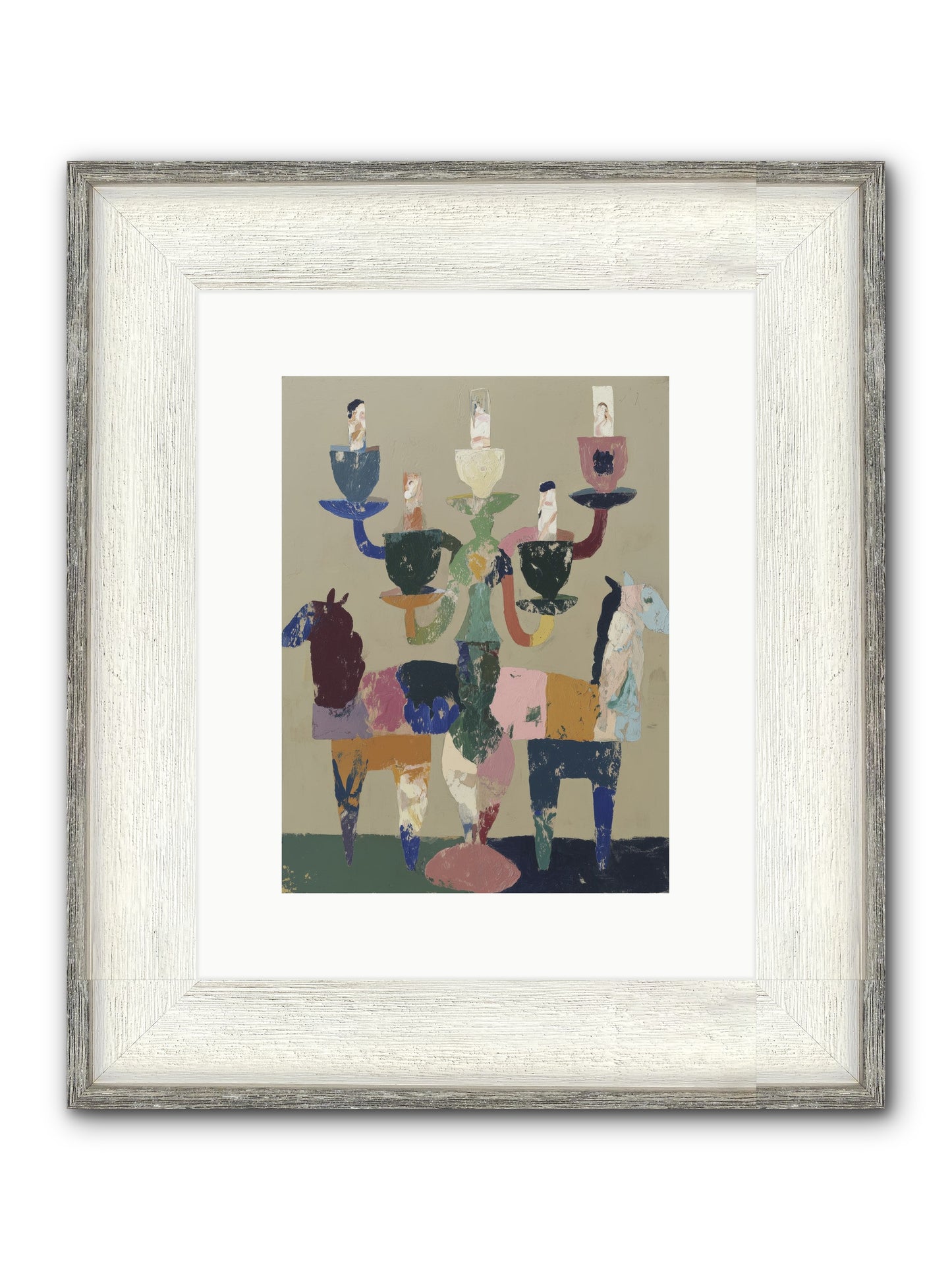 Quiet Carnival Framed Print - Driftwood White 9x12