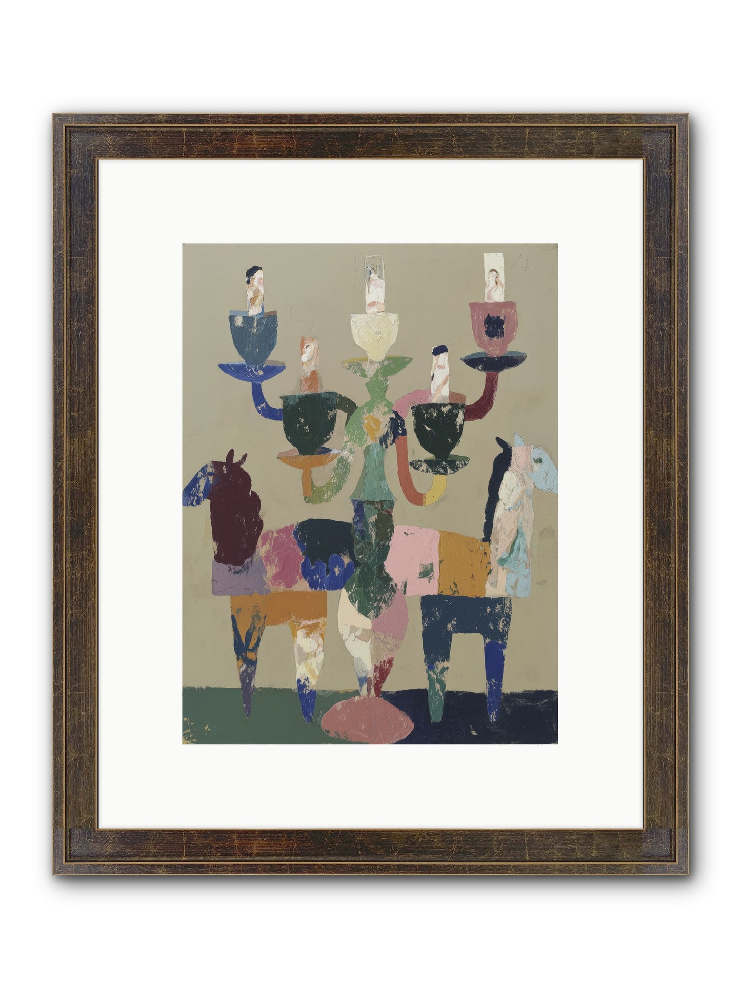 Quiet Carnival Framed Print - Slimwoods Black/Gold 9x12