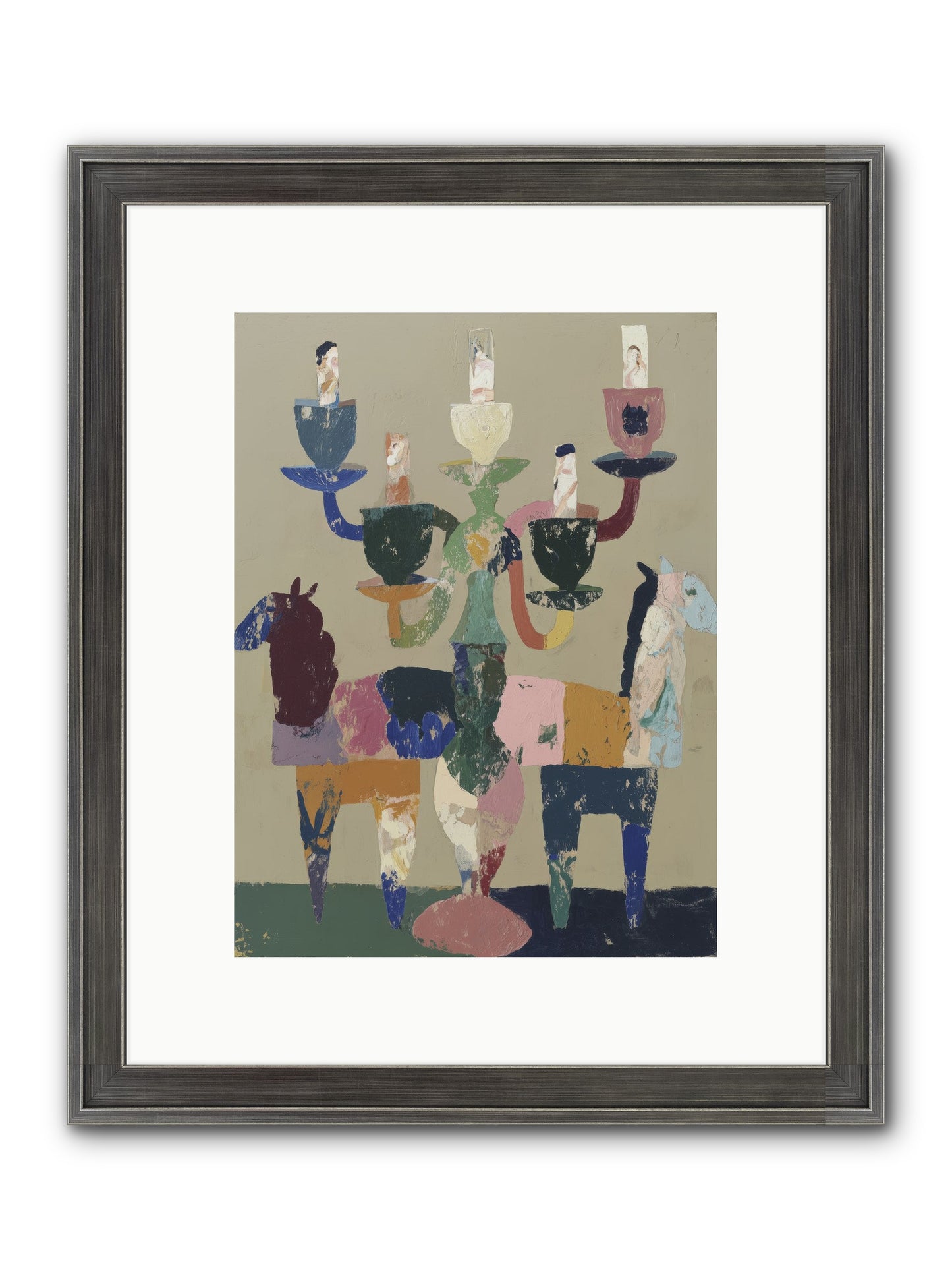 Quiet Carnival Framed Print - Slimwoods Black/Silver 9x12