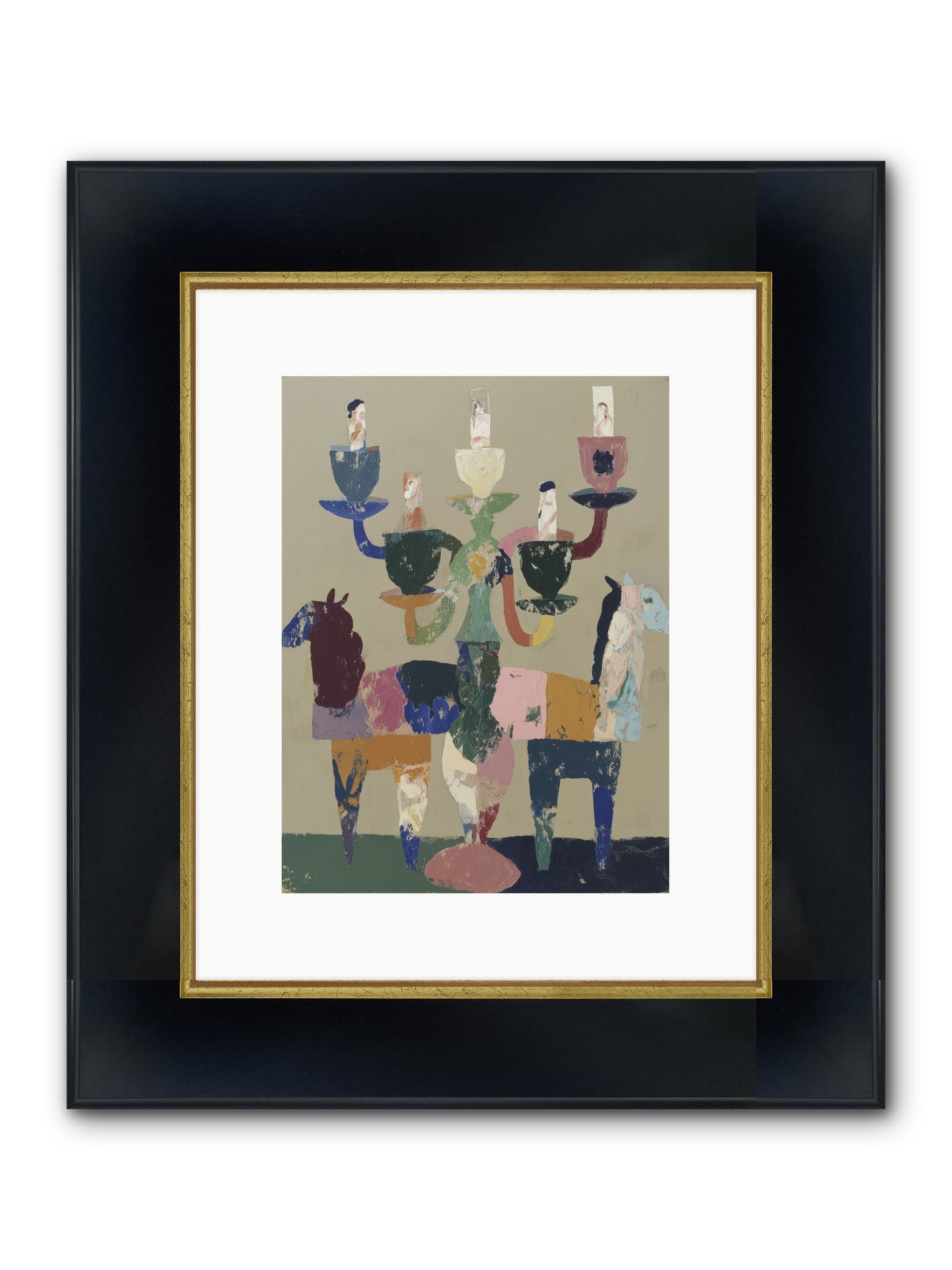 Quiet Carnival Framed Print - Wide Black w/Gold 9x12