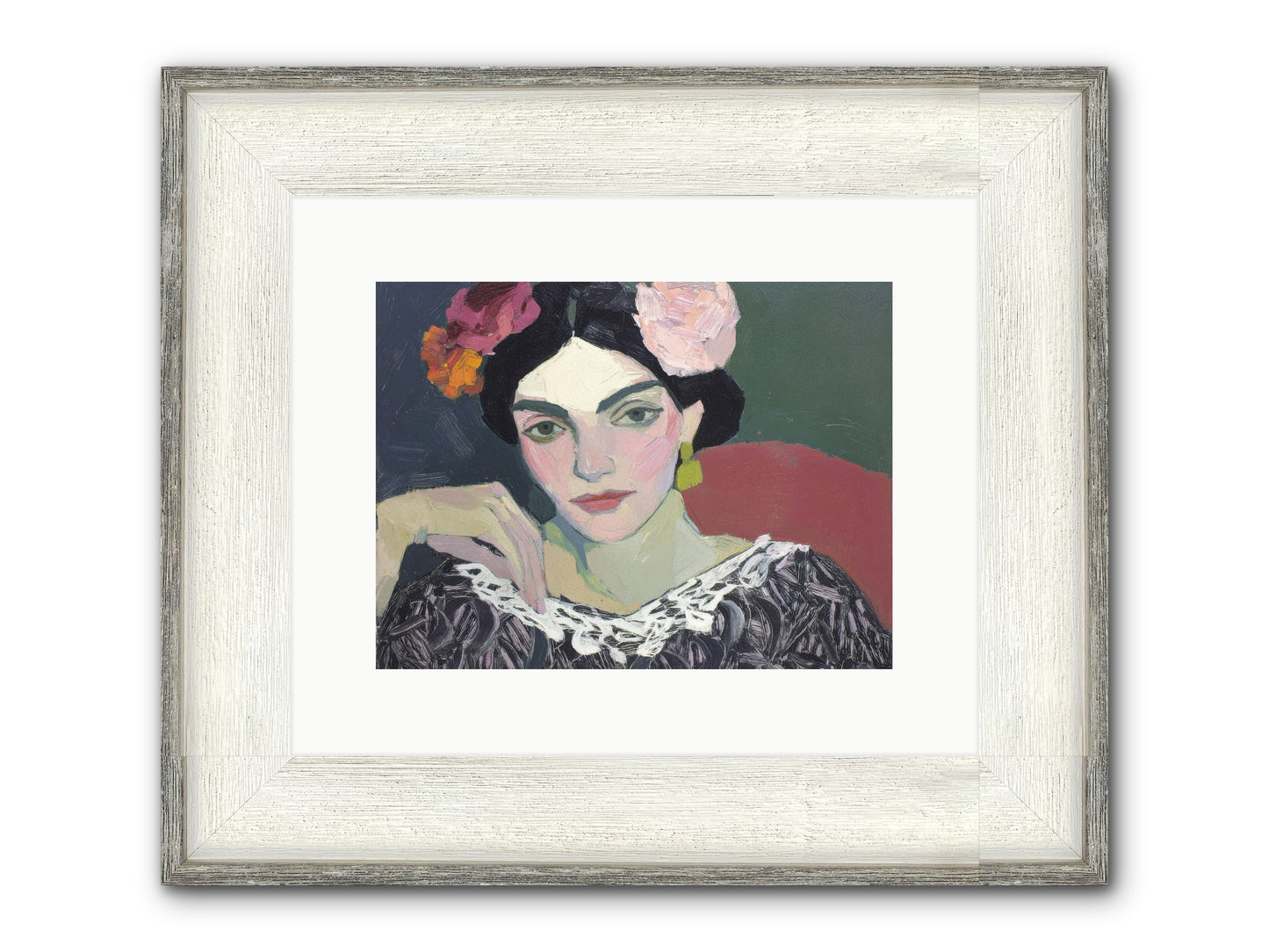 Quiet Confidence Framed Print - Driftwood White 12x9
