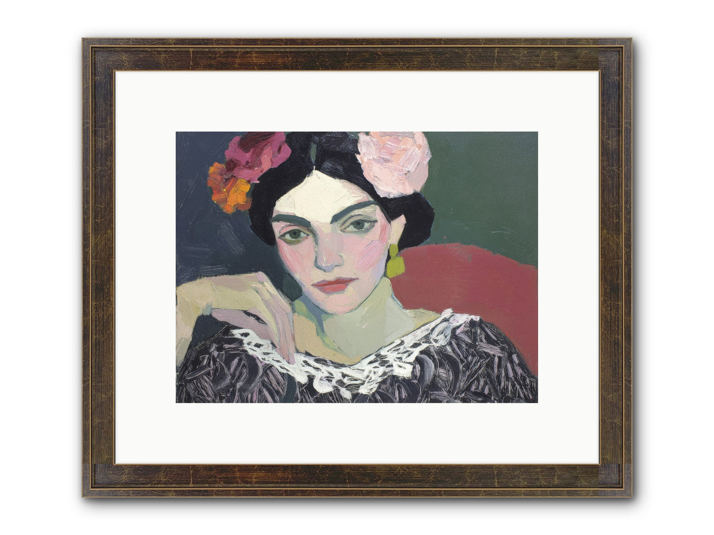 Quiet Confidence Framed Print - Slimwoods Black/Gold 12x9