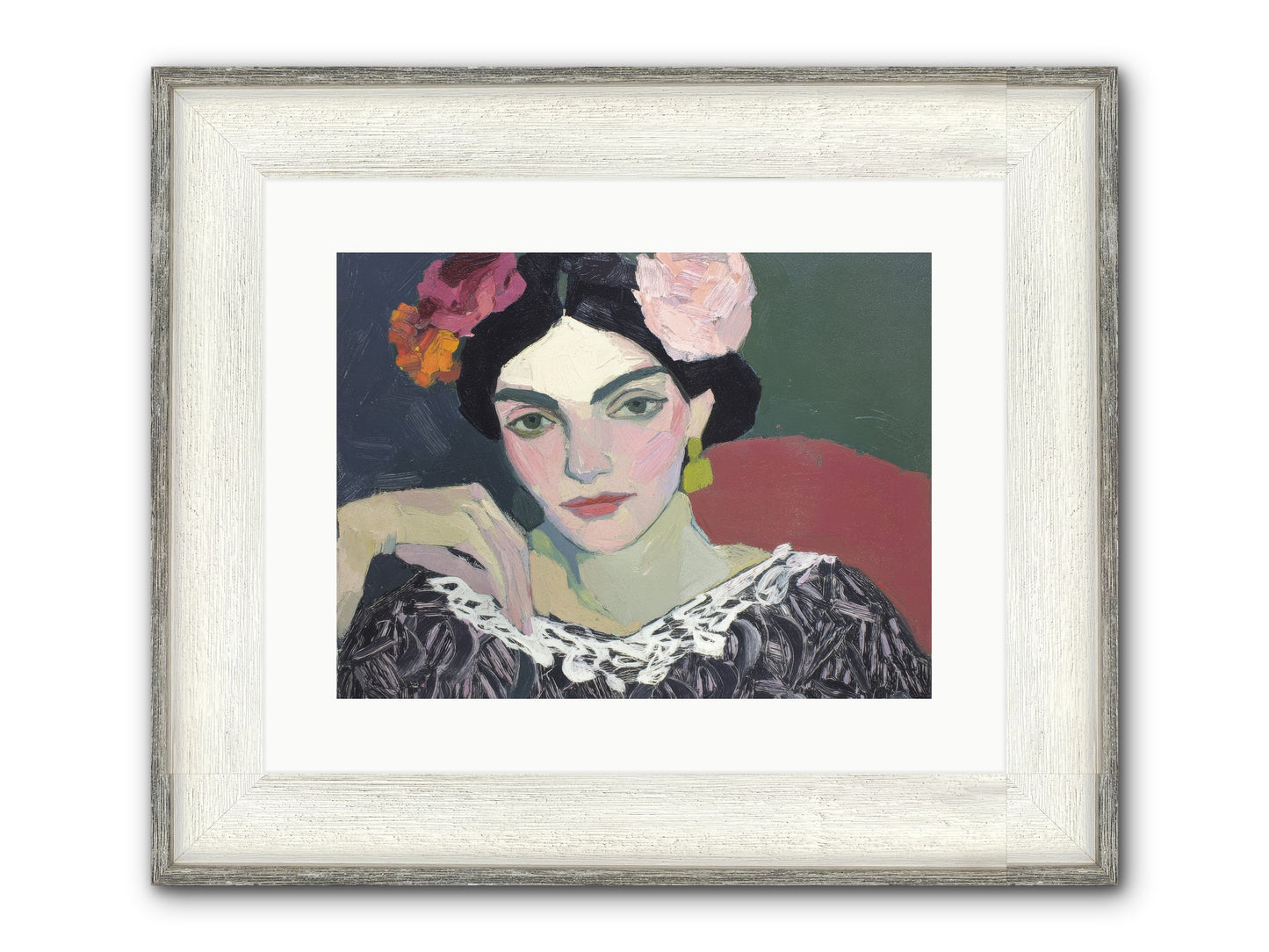 Quiet Confidence Framed Print - Driftwood White 16x12