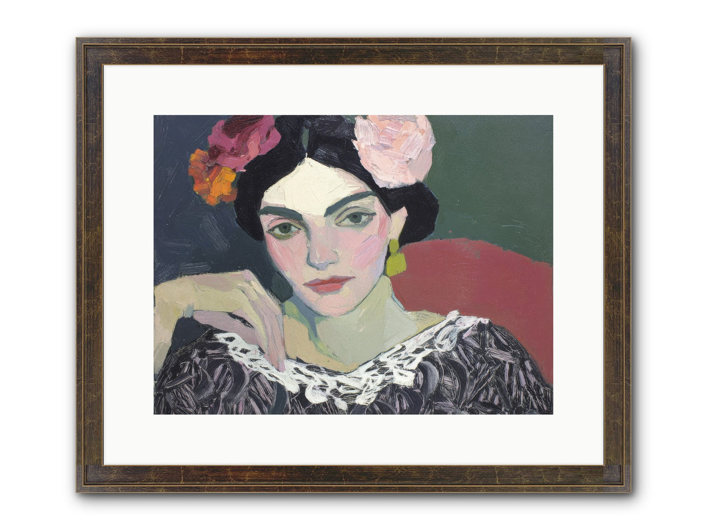 Quiet Confidence Framed Print - Slimwoods Black/Gold 16x12