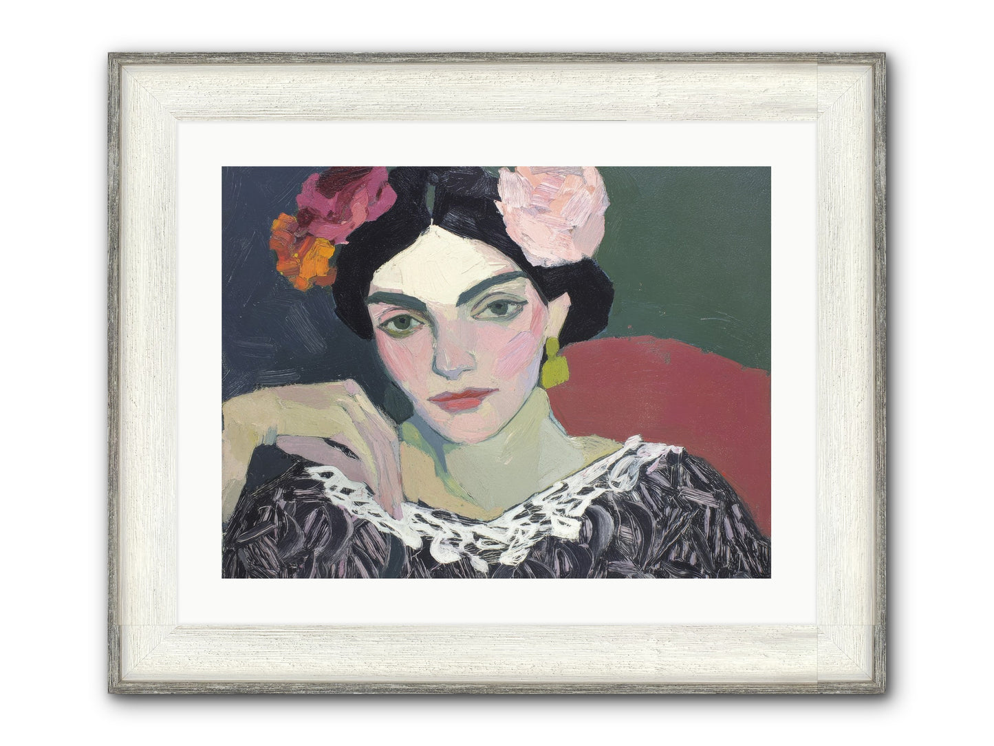 Quiet Confidence Framed Print - Driftwood White 24x18