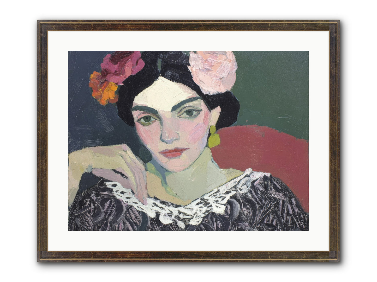 Quiet Confidence Framed Print - Slimwoods Black/Gold 24x18