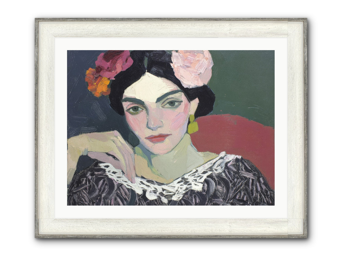 Quiet Confidence Framed Print - Driftwood White 32x24