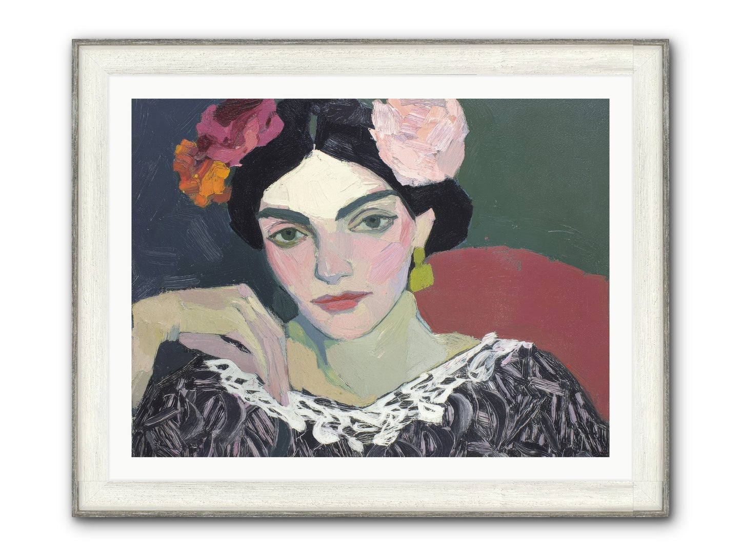 Quiet Confidence Framed Print - Driftwood White 40x30