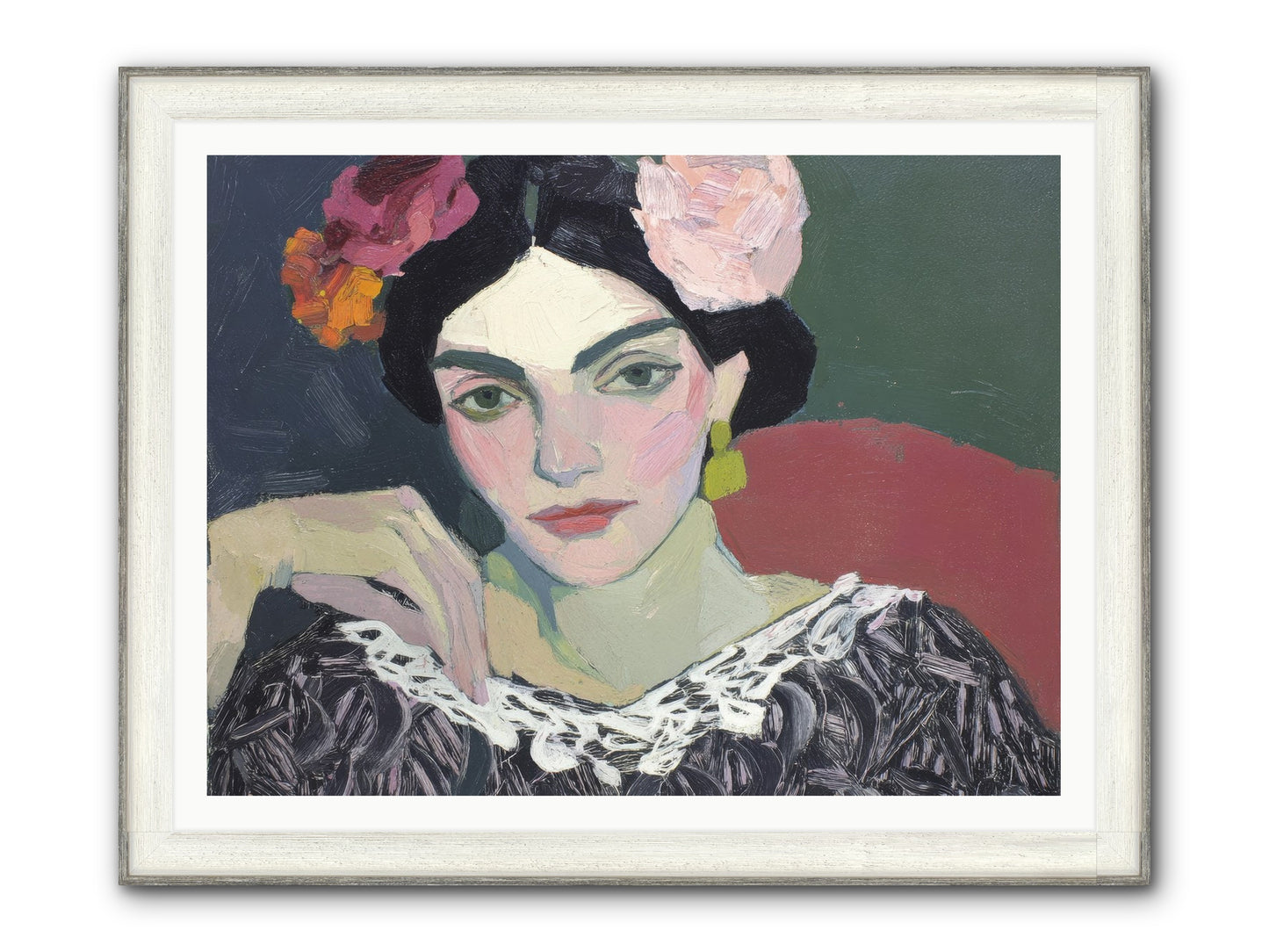Quiet Confidence Framed Print - Driftwood White 48x36