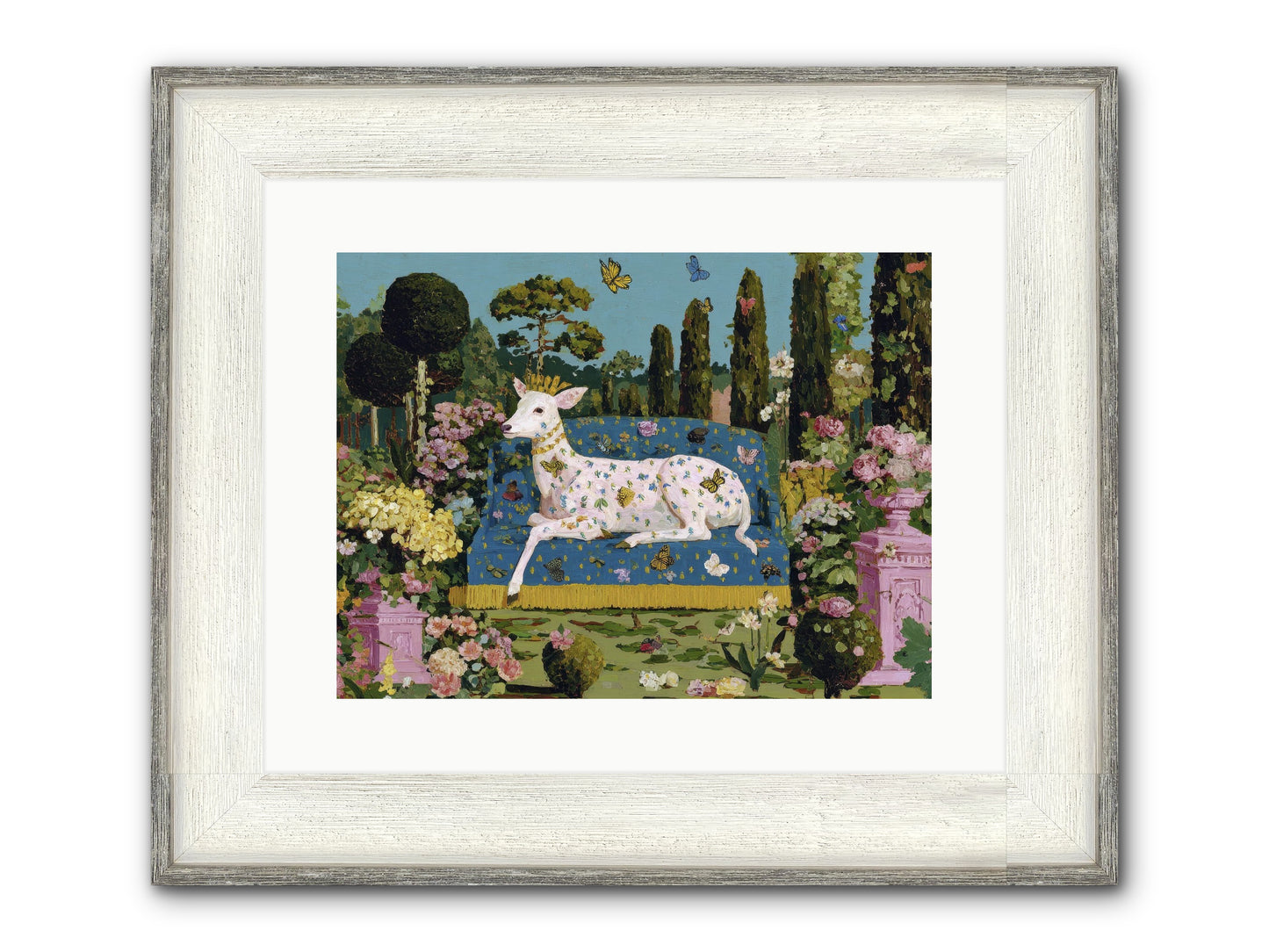 Quiet Crown Framed Print - Driftwood White 16x12