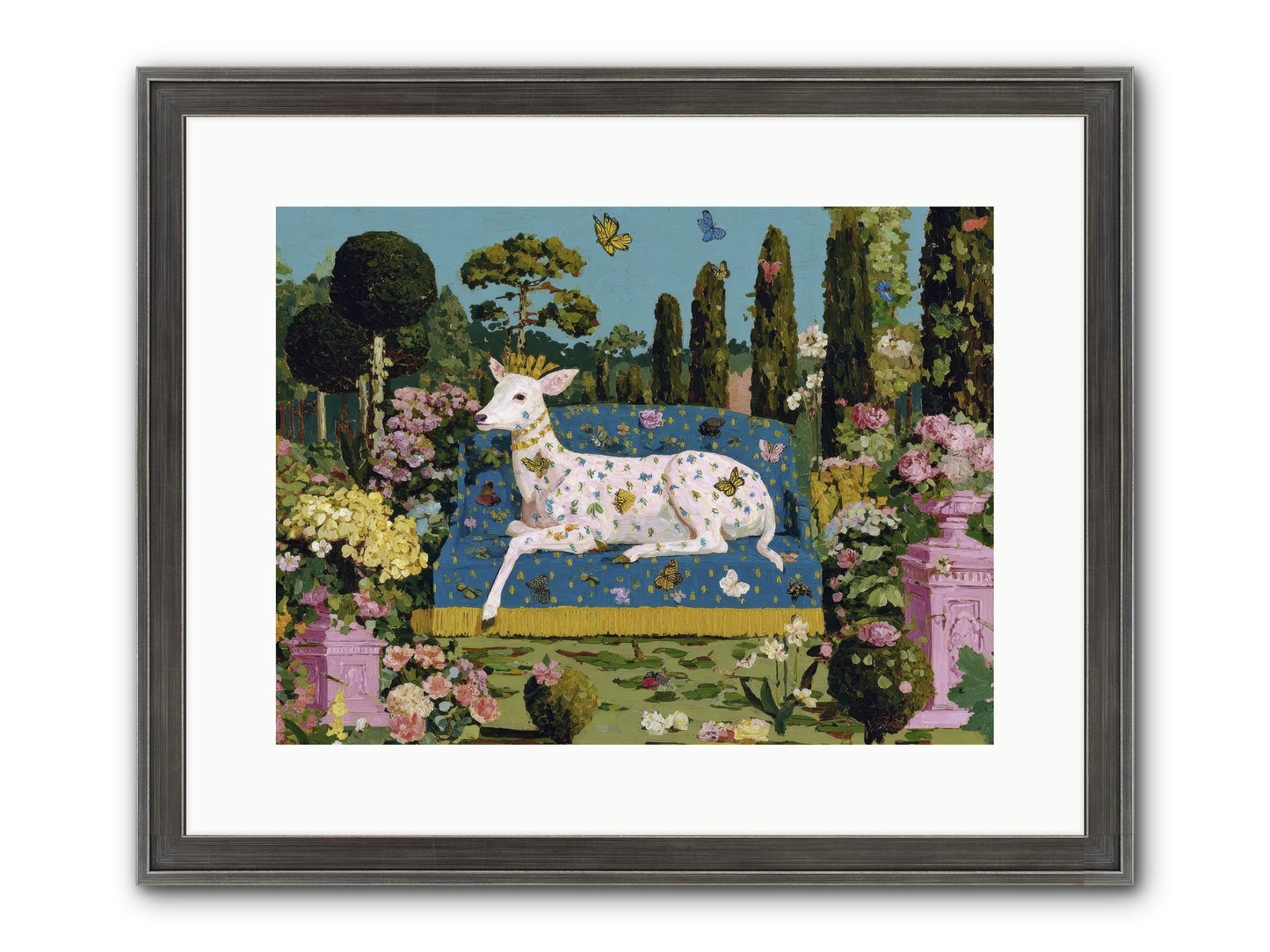 Quiet Crown Framed Print - Slimwoods Black/Silver 16x12