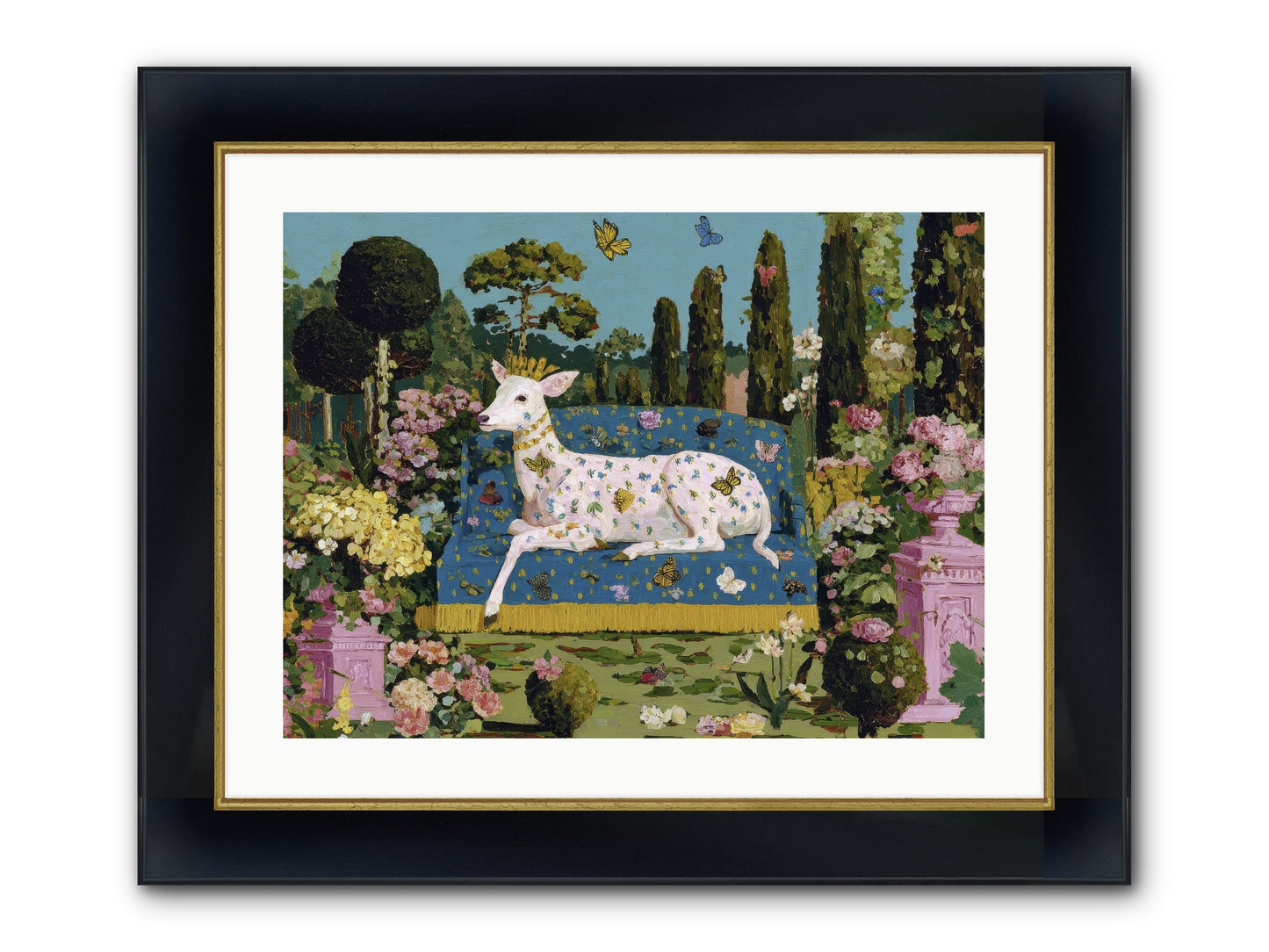 Quiet Crown Framed Print - Wide Black w/Gold 24x18