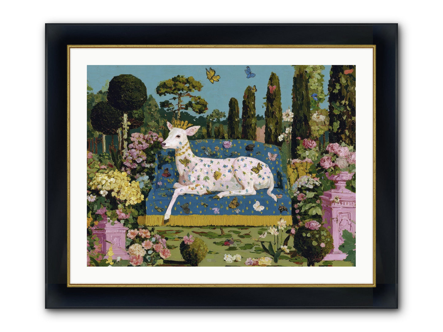 Quiet Crown Framed Print - Wide Black w/Gold 32x24