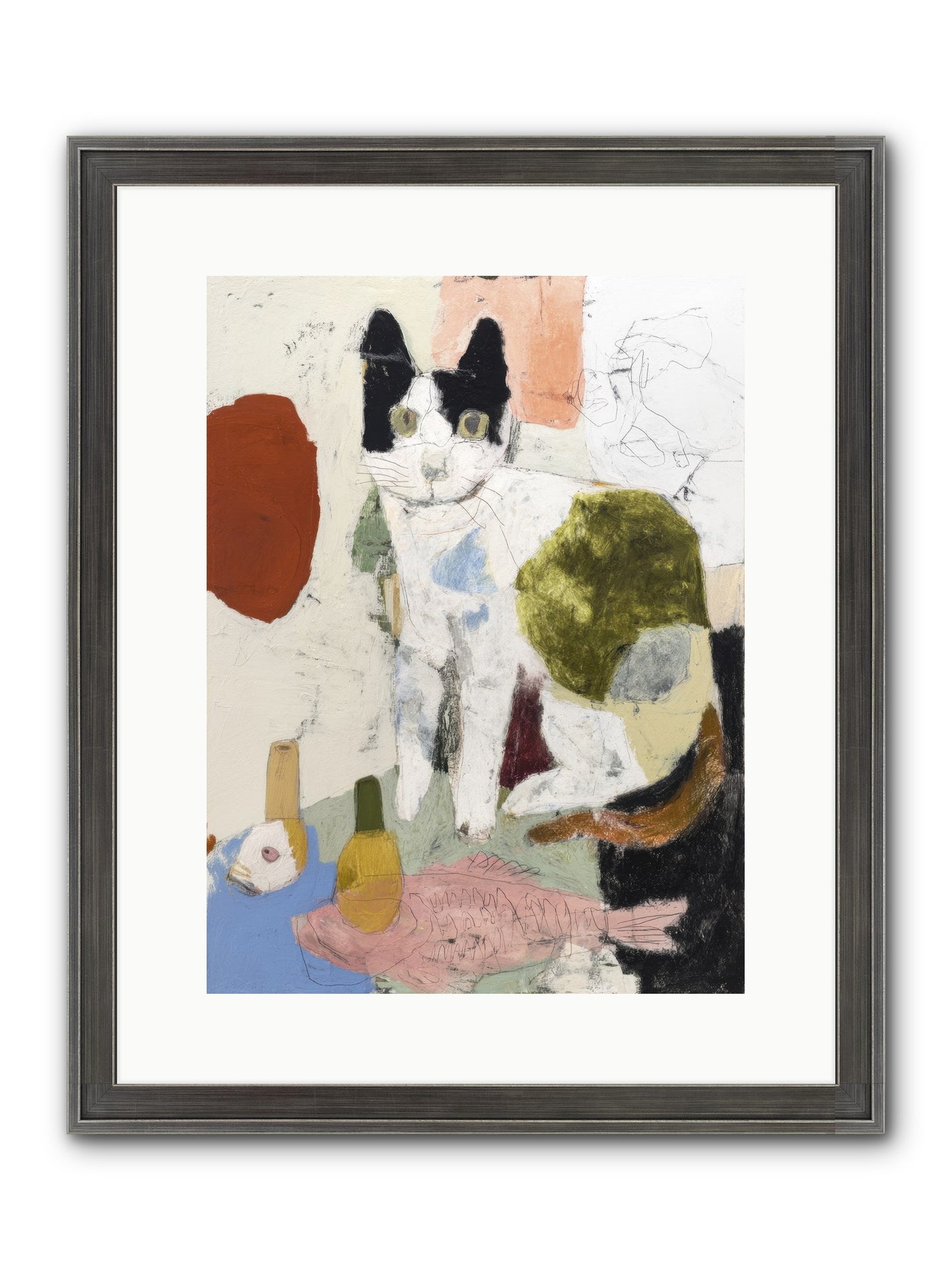 Quiet Depth Framed Print - Slimwoods Black/Silver 12x16