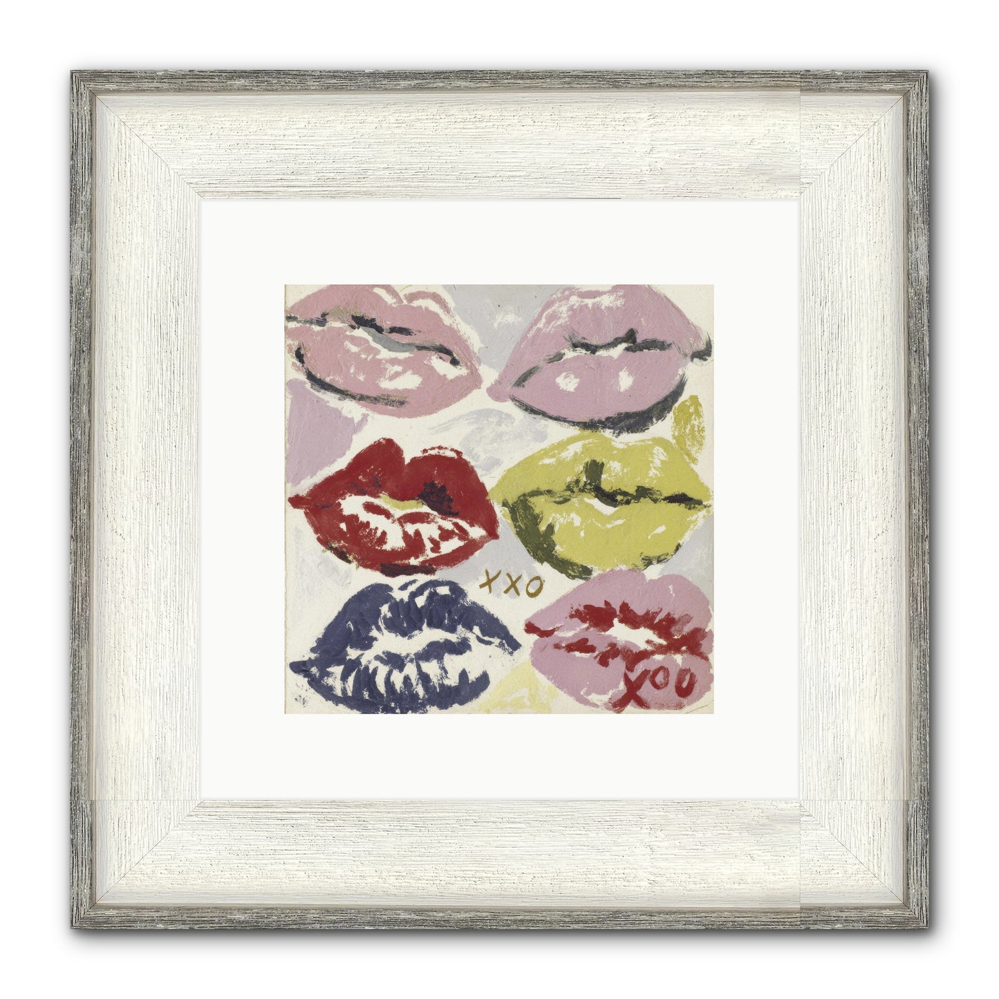 Quiet Heart Framed Print - Driftwood White 10x10