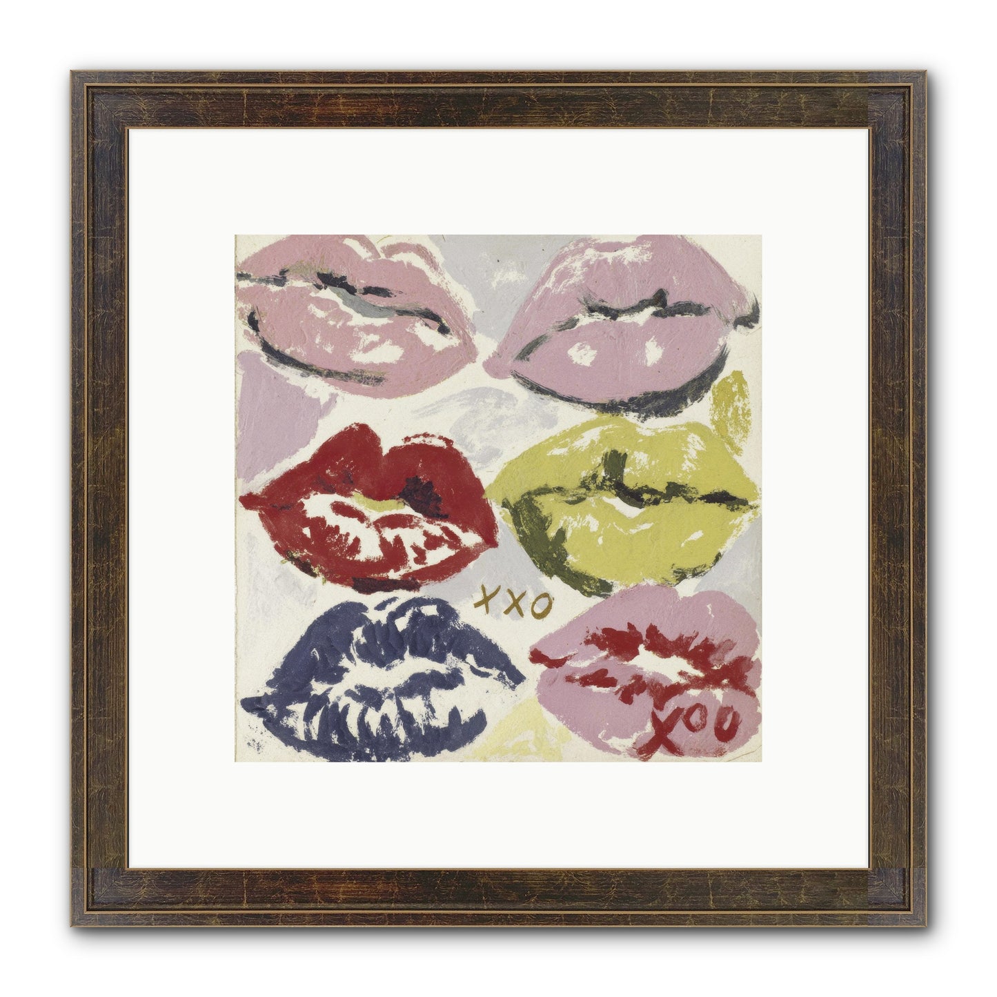 Quiet Heart Framed Print - Slimwoods Black/Gold 10x10