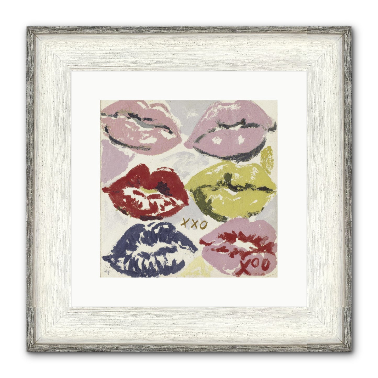 Quiet Heart Framed Print - Driftwood White 12x12