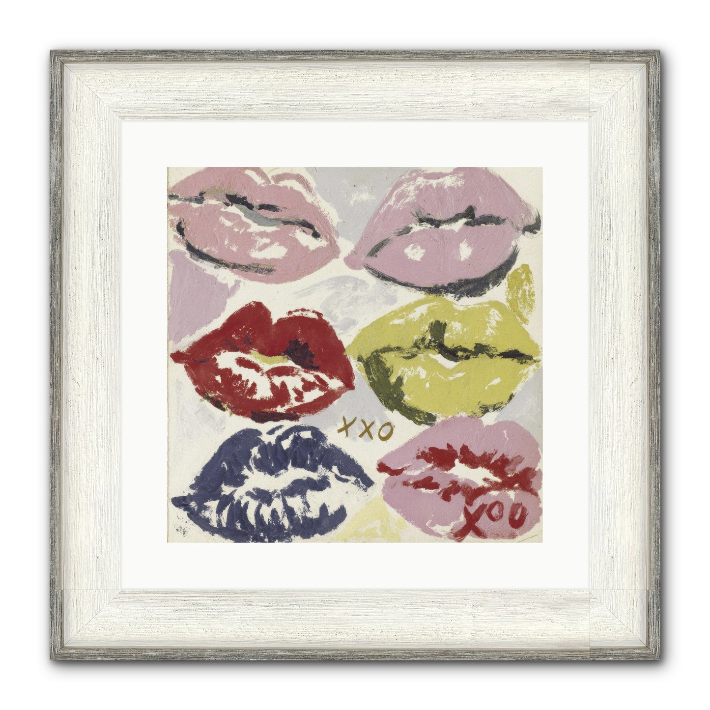Quiet Heart Framed Print - Driftwood White 16x16