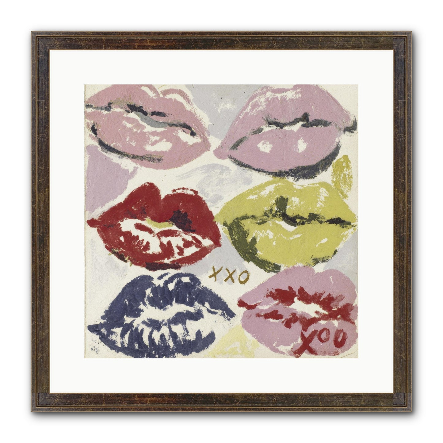 Quiet Heart Framed Print - Slimwoods Black/Gold 16x16