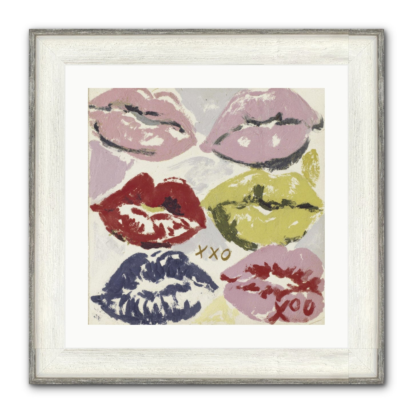 Quiet Heart Framed Print - Driftwood White 20x20