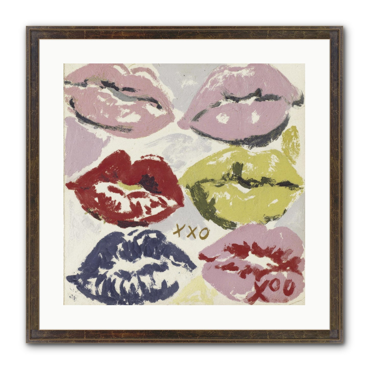 Quiet Heart Framed Print - Slimwoods Black/Gold 20x20