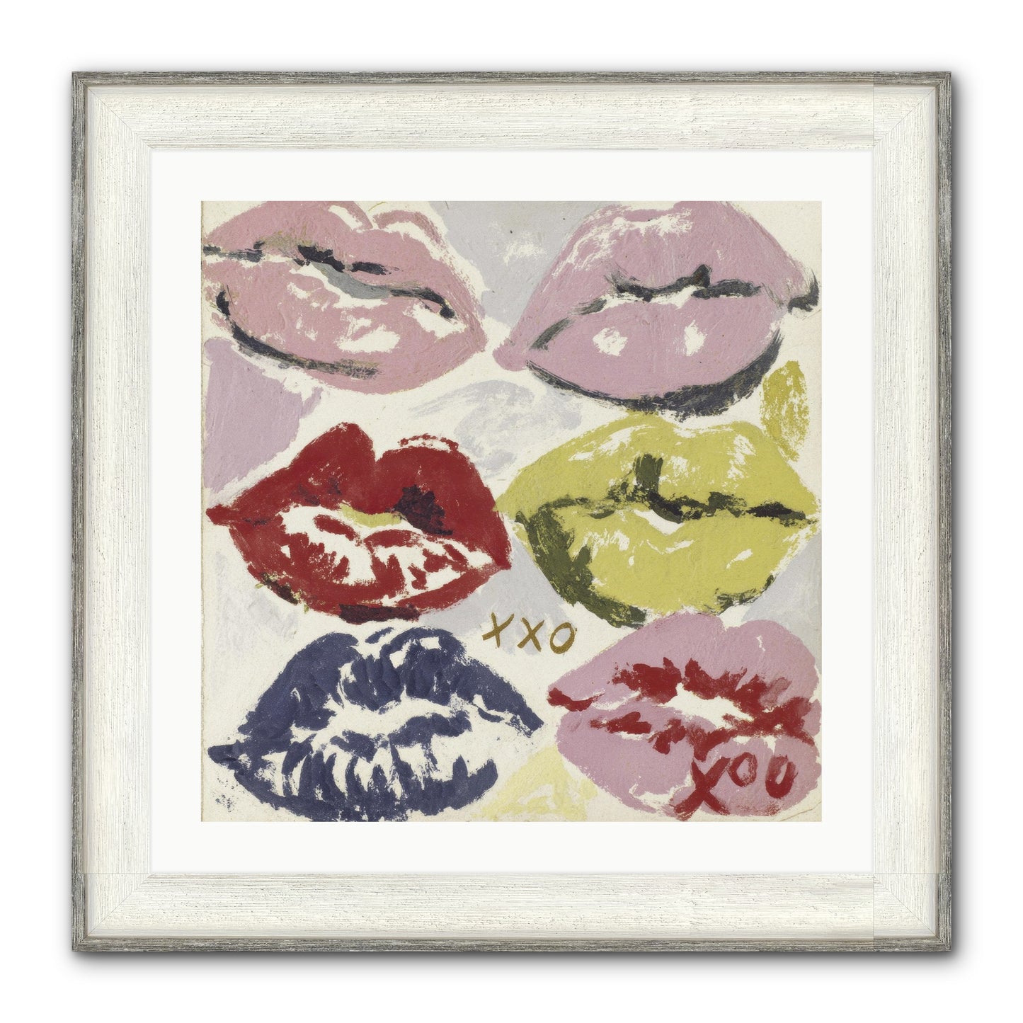 Quiet Heart Framed Print - Driftwood White 24x24