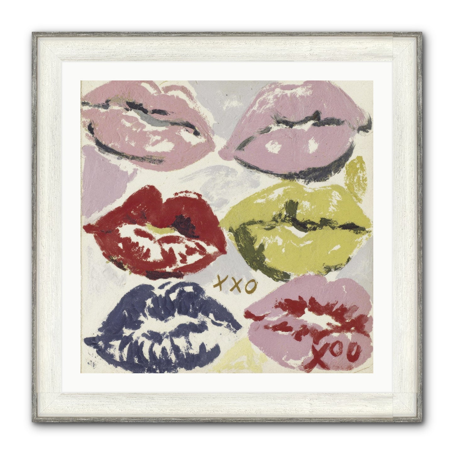 Quiet Heart Framed Print - Driftwood White 30x30