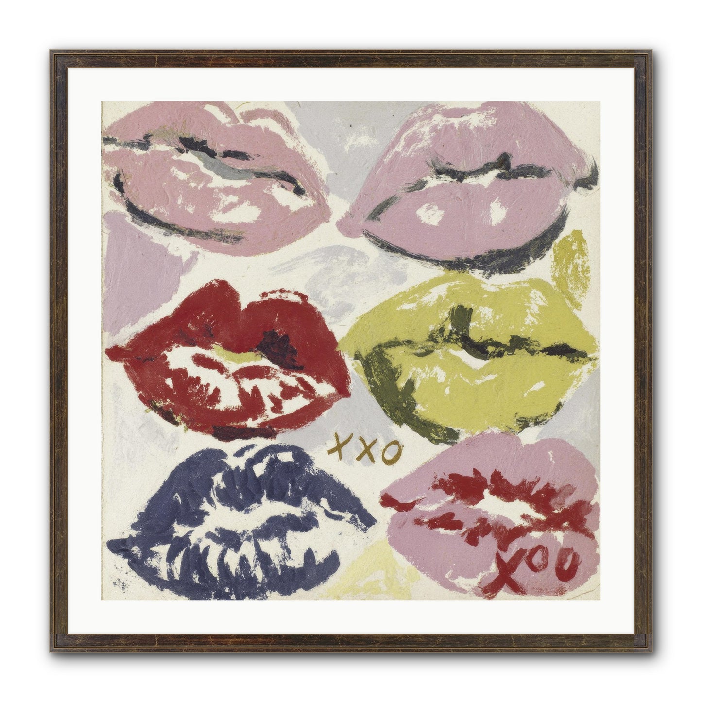 Quiet Heart Framed Print - Slimwoods Black/Gold 30x30