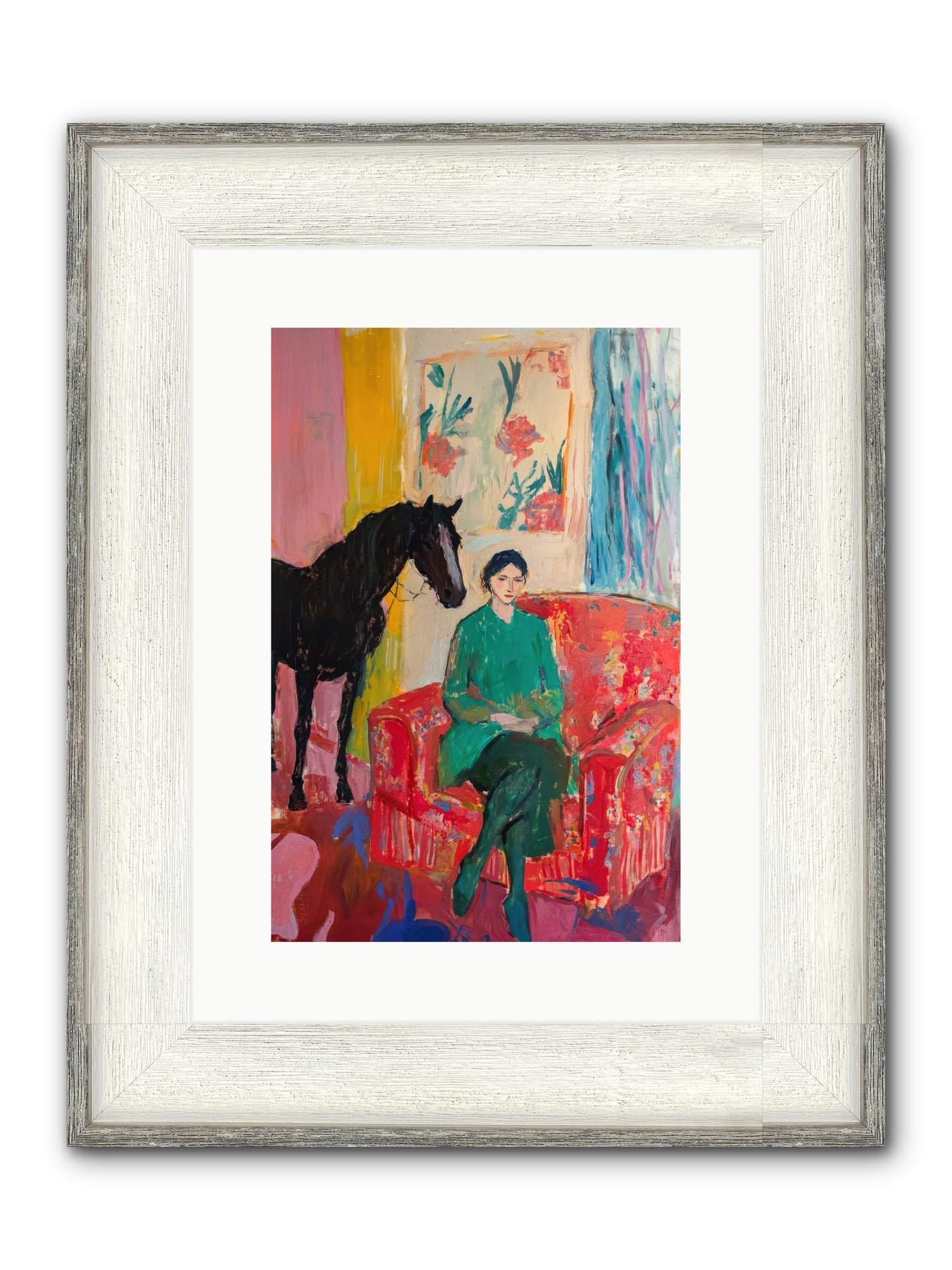 Quiet Knowing Framed Print - Driftwood White 10x15