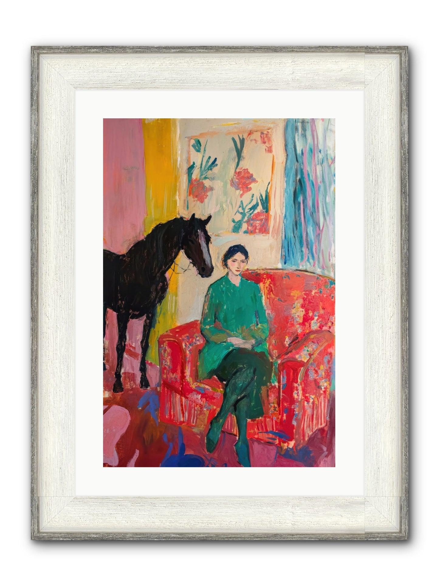 Quiet Knowing Framed Print - Driftwood White 16x24
