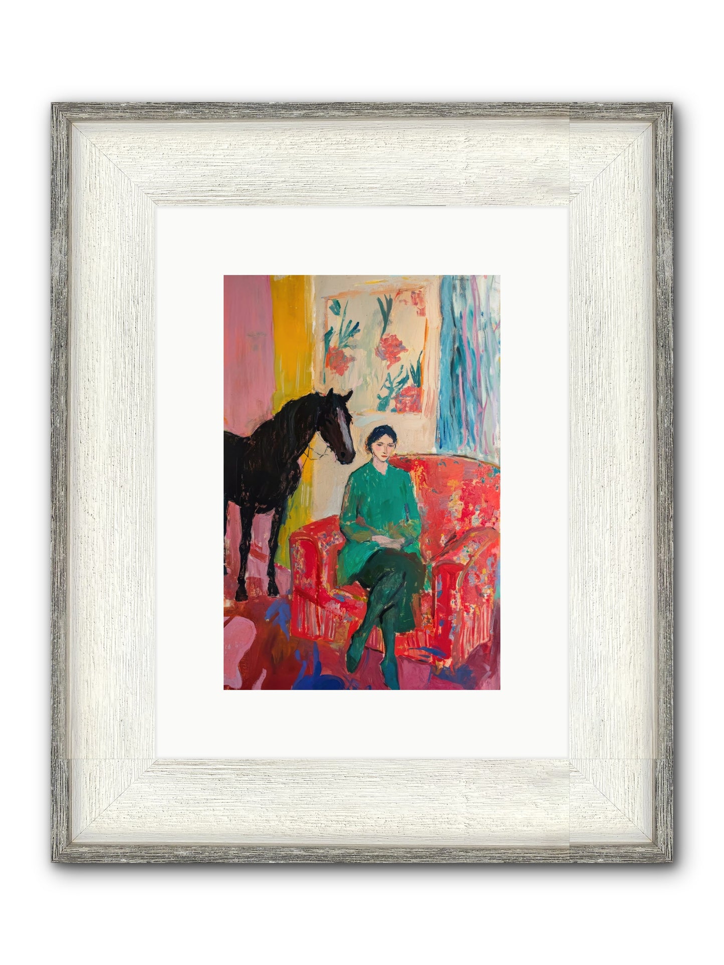 Quiet Knowing Framed Print - Driftwood White 8x12