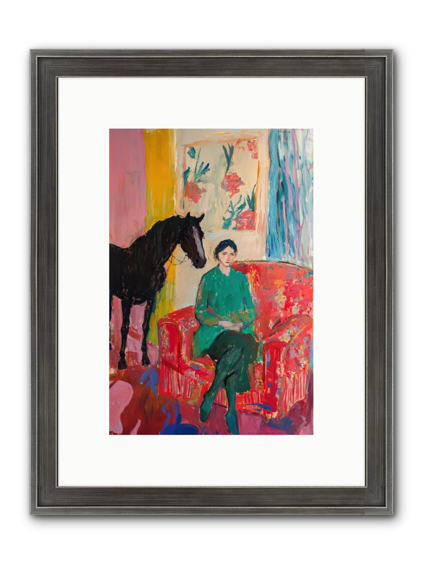 Quiet Knowing Framed Print - Slimwoods Black/Silver 8x12