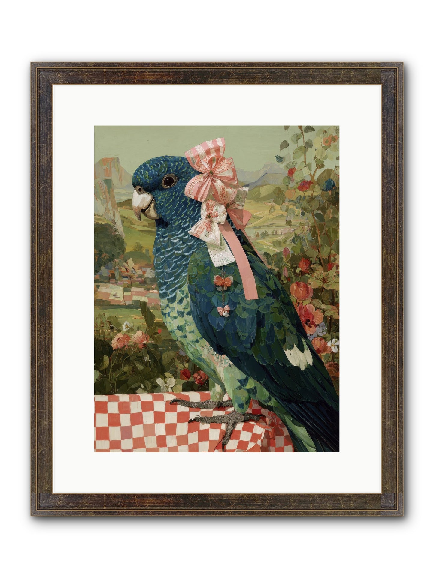 Quiet Margins Framed Print - Slimwoods Black/Gold 12x16