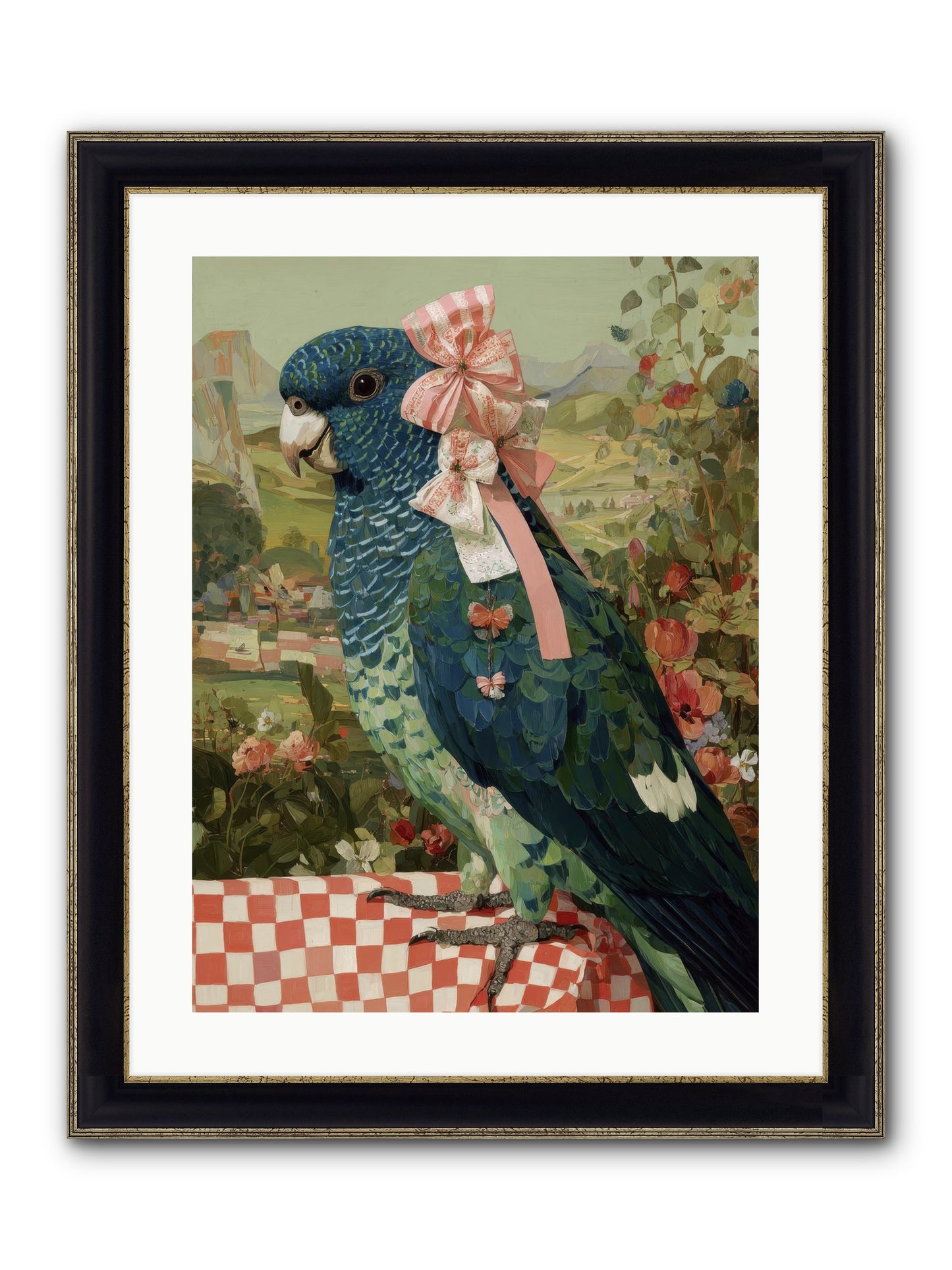 Quiet Margins Framed Print - Black & Gold 18x24