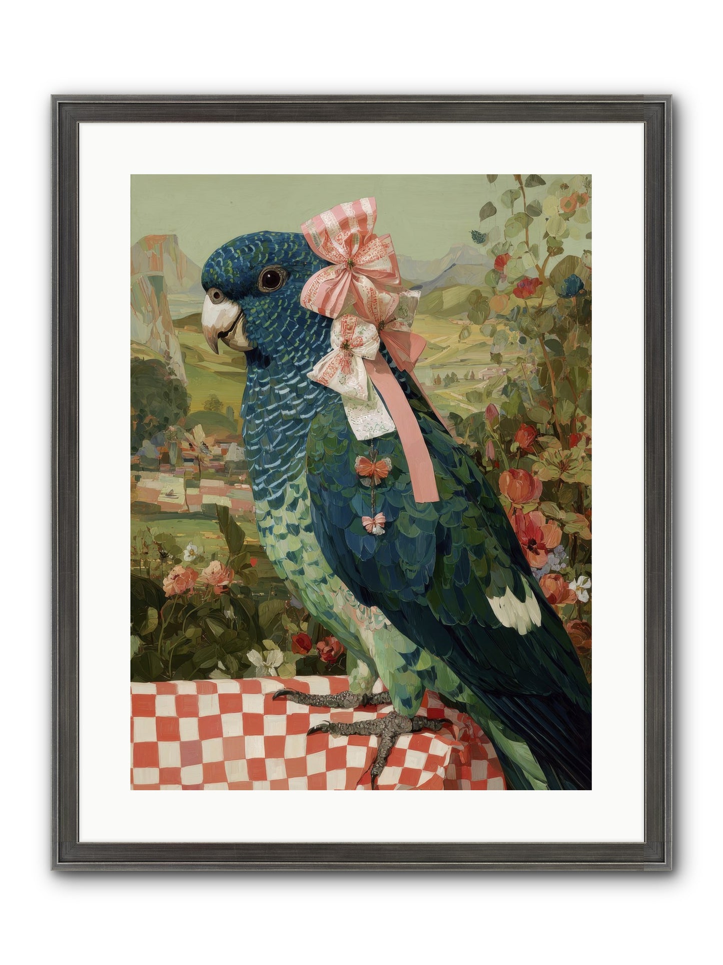 Quiet Margins Framed Print - Slimwoods Black/Silver 18x24