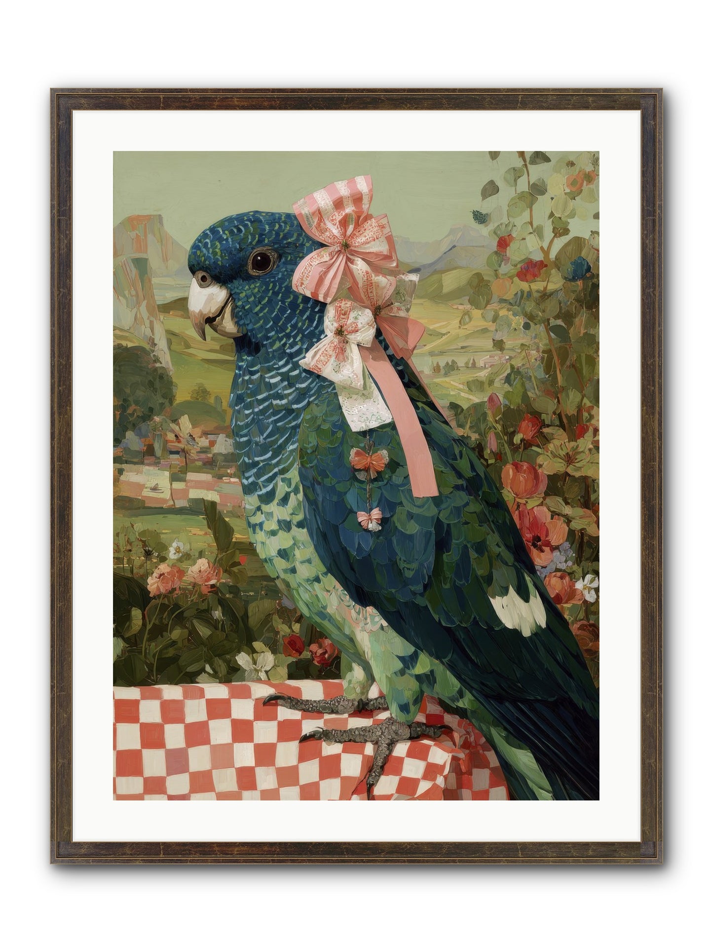 Quiet Margins Framed Print - Slimwoods Black/Gold 24x32