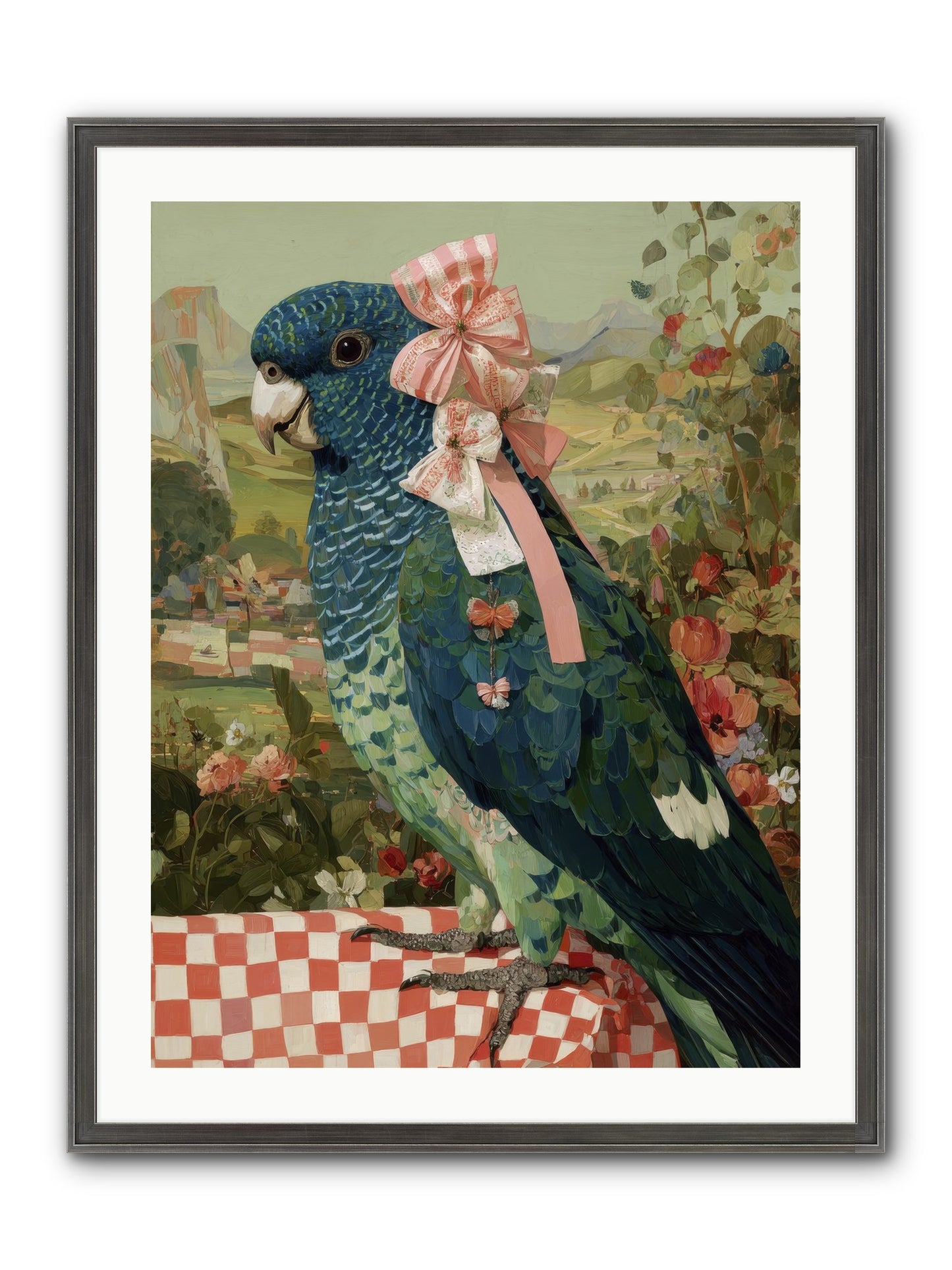 Quiet Margins Framed Print - Slimwoods Black/Silver 24x32
