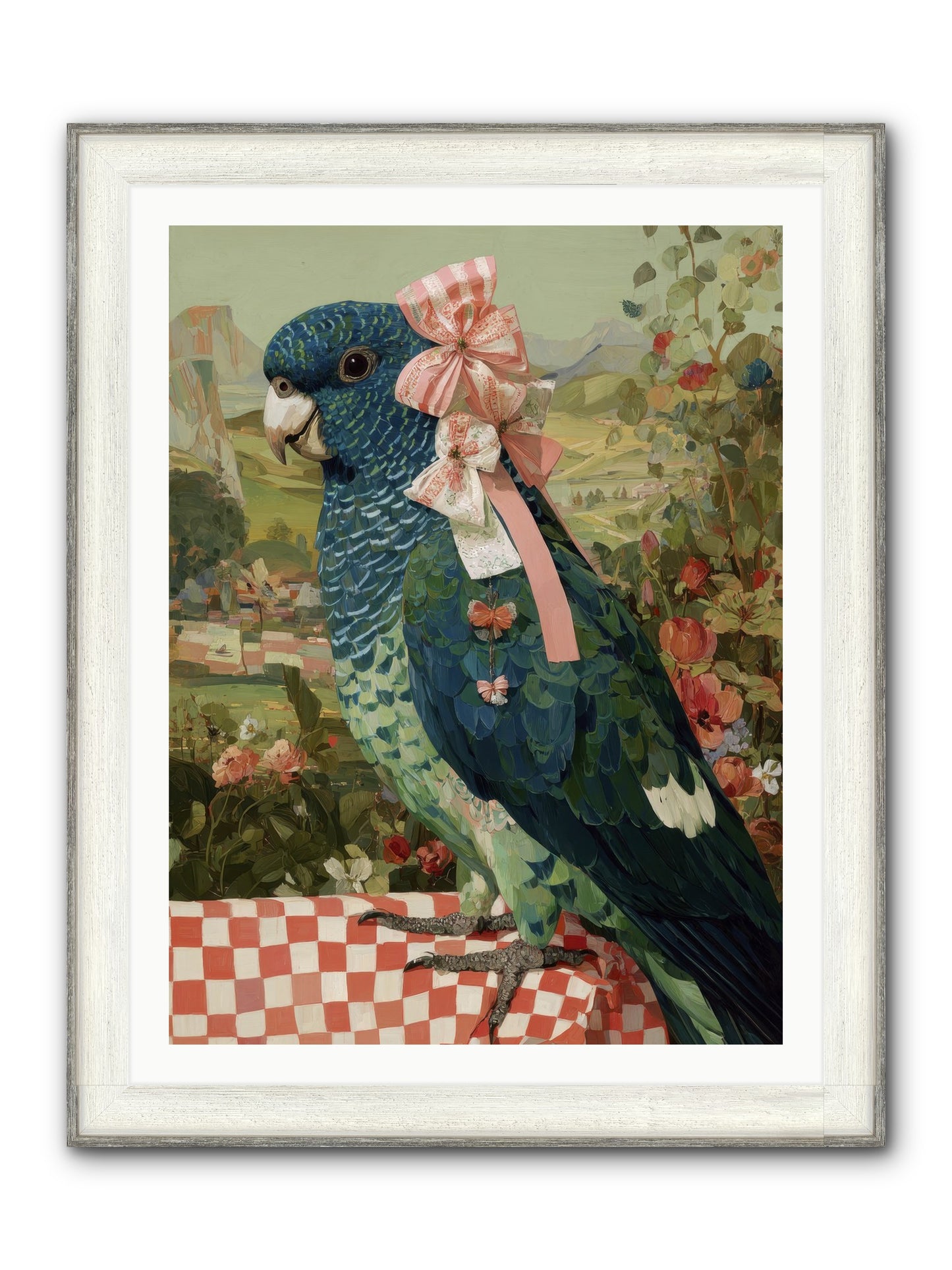 Quiet Margins Framed Print - Driftwood White 30x40