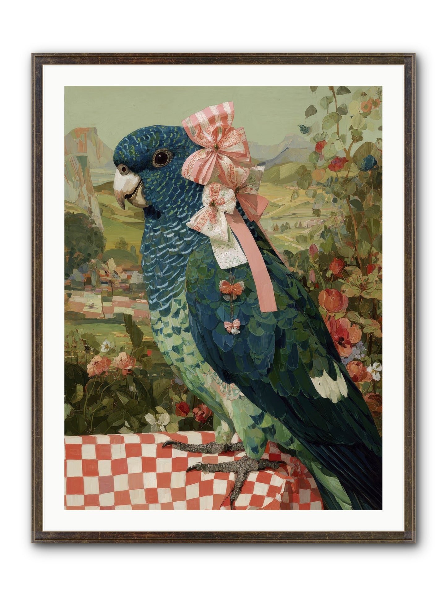 Quiet Margins Framed Print - Slimwoods Black/Gold 30x40