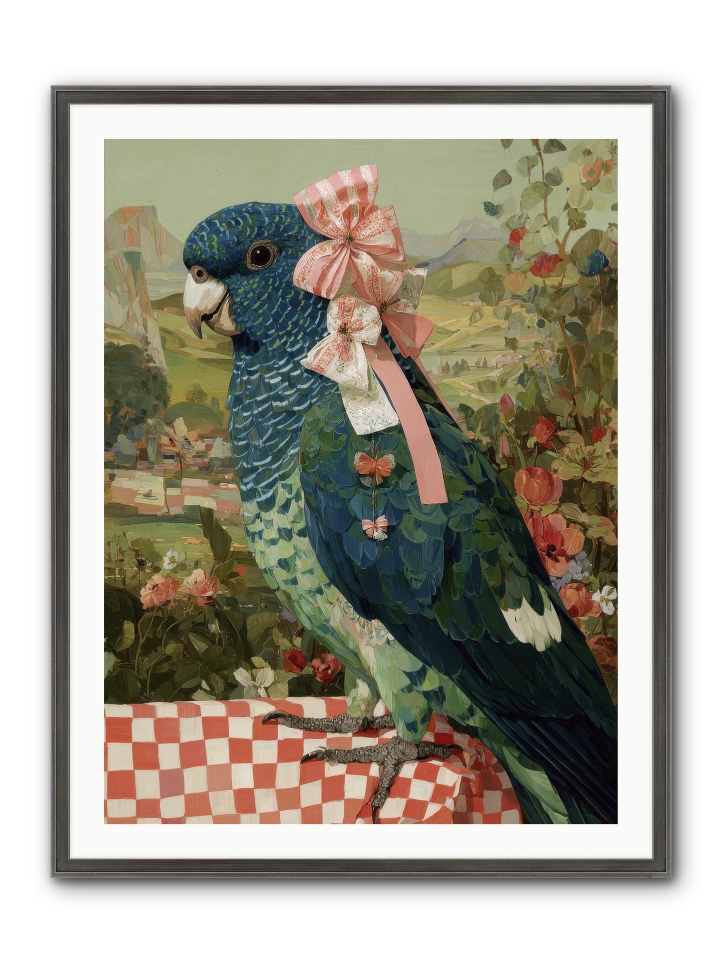 Quiet Margins Framed Print - Slimwoods Black/Silver 30x40