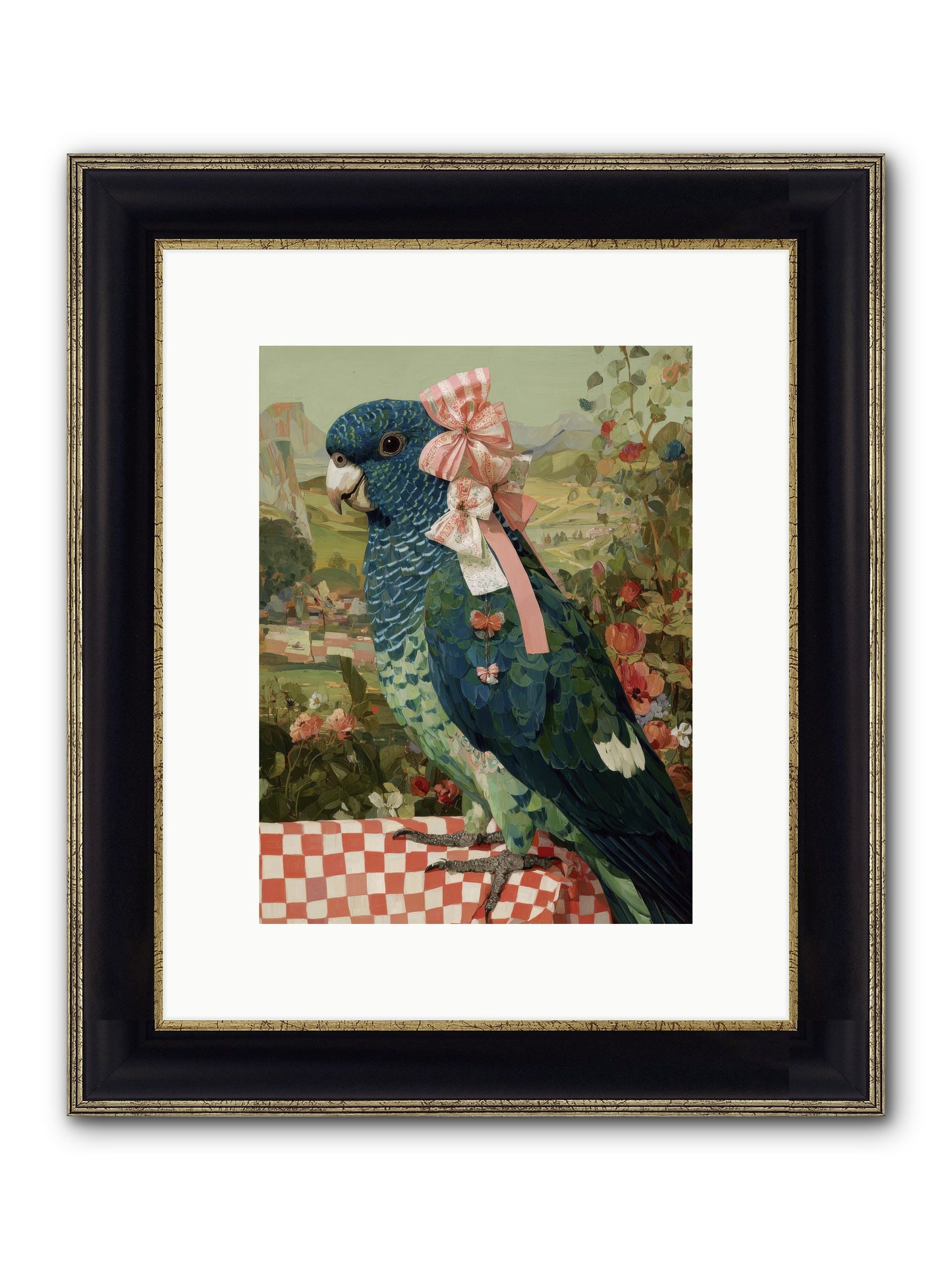 Quiet Margins Framed Print - Black & Gold 9x12