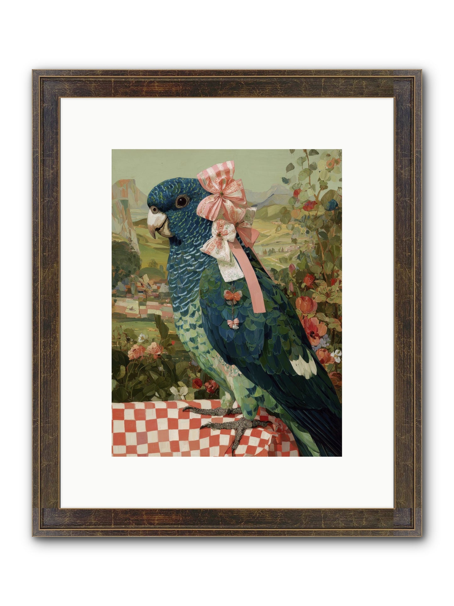 Quiet Margins Framed Print - Slimwoods Black/Gold 9x12